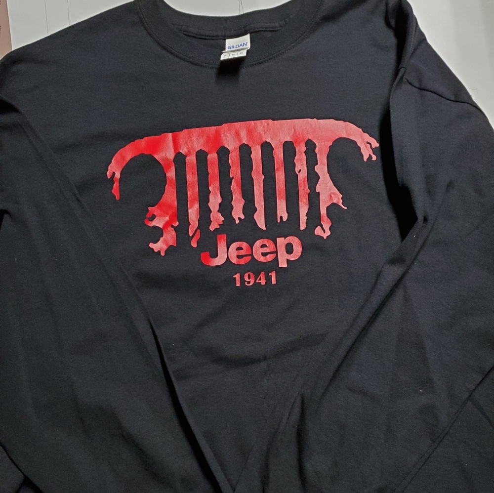 New long sleeves red jeep 1941 unisex
